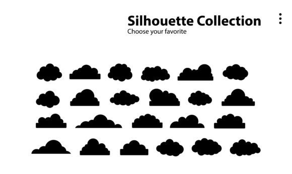 Download Cartoon Clouds Collection Set Background - Set Collection