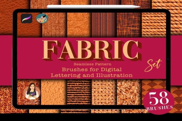Download Fabric Procreate Brushes Set | 51 Brush - Set Collection