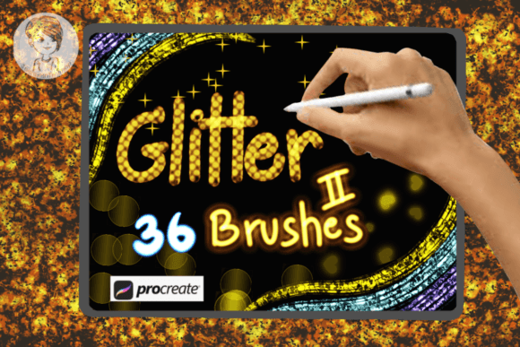 Download Glitter Brush Set 2 for Procreate - Set Collection