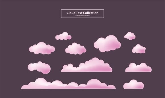 Download Cartoon Clouds Collection Set Background - Set Collection