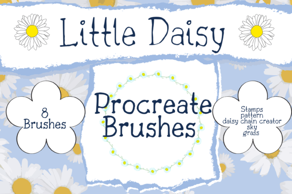 Download Little Daisy Procreate Brush Set - Set Collection