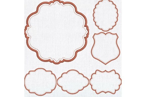 Download Set 6 Wedding Monogram Frames - Set Collection