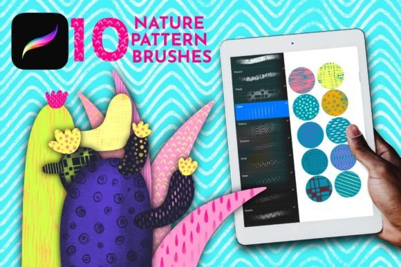 Download Procreate Pattern Brushes, Repeat Stamps - Pattern Collection