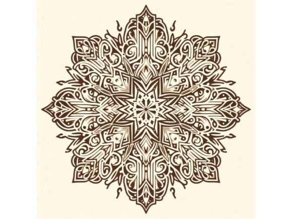 Download Art Deco Snowflake Patterns, Intricately - Pattern Collection