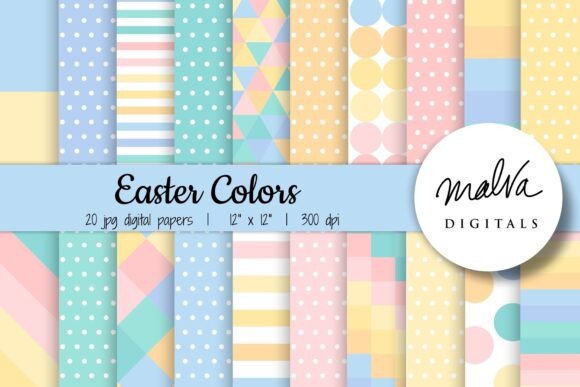 Download Easter Colors Geometric Patterns - Pattern Collection
