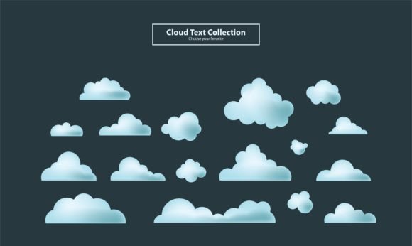 Download Cartoon Clouds Collection Set Background - Set Collection