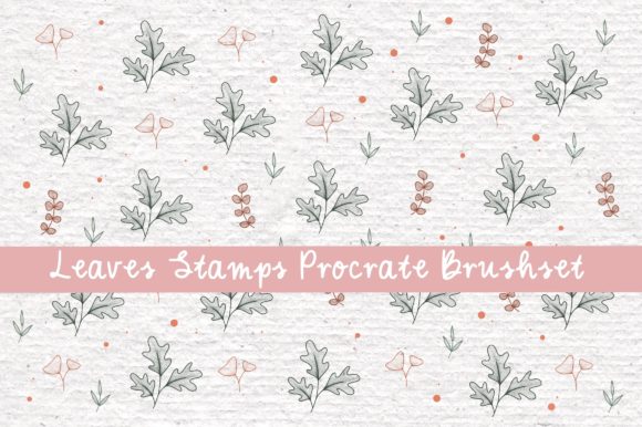 Download Leaves Stamps Procreate Brushset - Set Collection