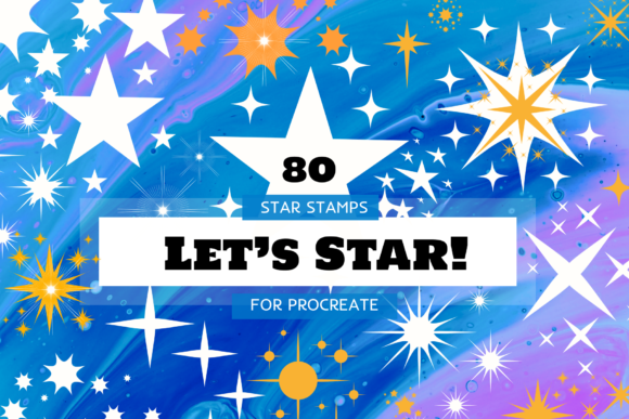 Download Star Stamp Brush Procreate Set Sparkling - Set Collection