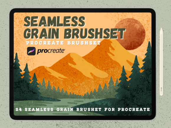Download Seamless Grain Procreate Brushset - Set Collection