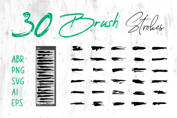 Download Grungy Brush, Watercolor Brush Set - Set Collection