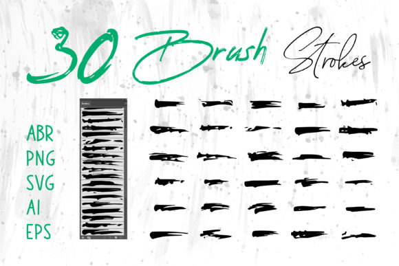 Download Grungy Brush, Watercolor  Brush Set - Set Collection