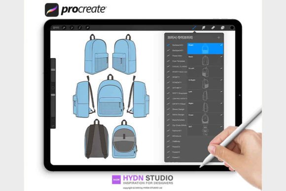 Download Backpack Design Set Stamp Brushes - Set Collection