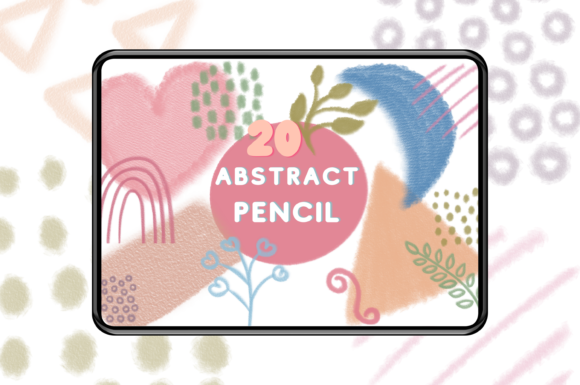 Download 20 Abstract Pencil Brush Stamp Set 2 - Set Collection
