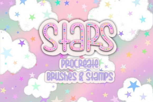 Download Rainbow Stars Procreate Bush &amp; Stamp Set - Set Collection