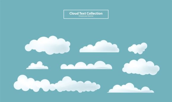 Download Cartoon Clouds Collection Set Background - Set Collection
