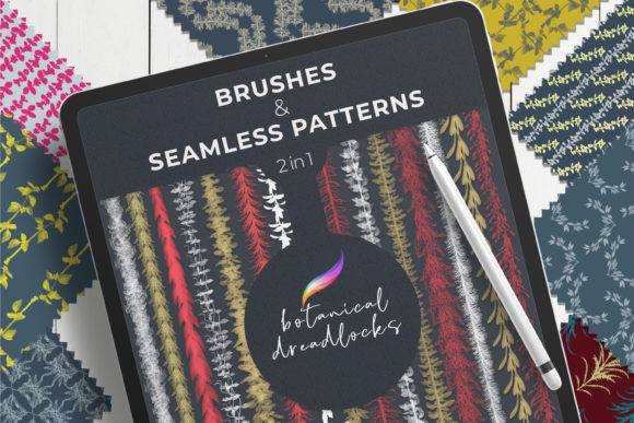 Download Plant Brushes for Procreate &amp; Patterns - Pattern Collection