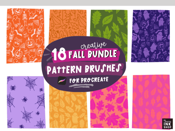 Download Seamless Fall Pattern Procreate Brushes - Pattern Collection