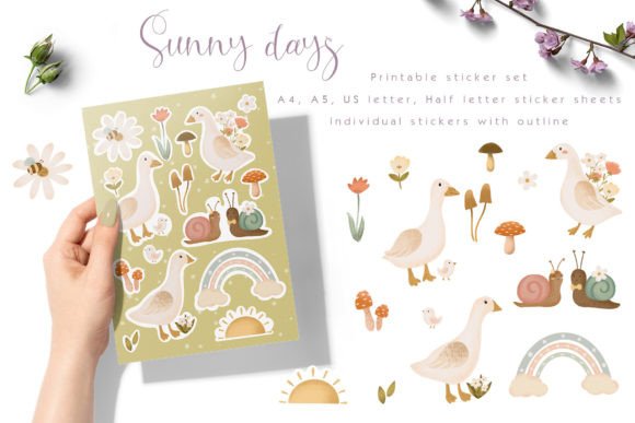 Download Sunny Days Spring Sticker Set - Set Collection