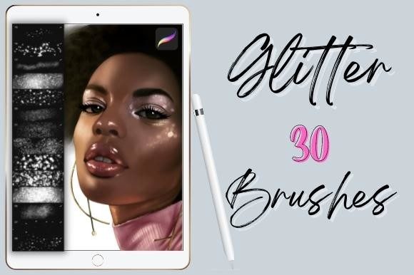 Download Procreate Glitter Shimmer Brushes Set - Set Collection