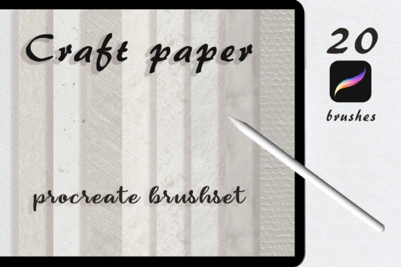 Download Craft Paper Procreate Brushset - Set Collection