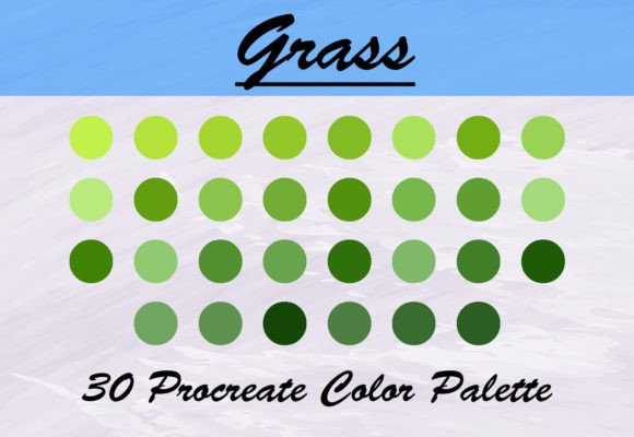 Download Green Grass Color Palette Set - Set Collection