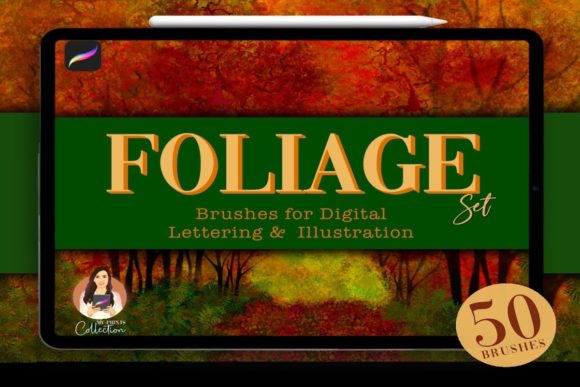 Download Foliage Procreate Brush Set | 50 Brushes - Set Collection