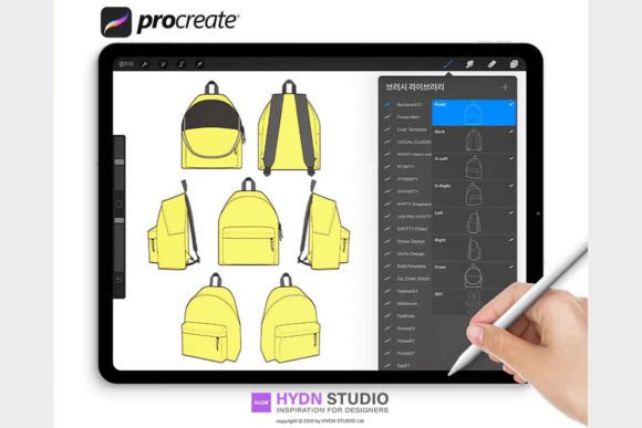 Download Backpack Design Set Stamp Brushes - Set Collection