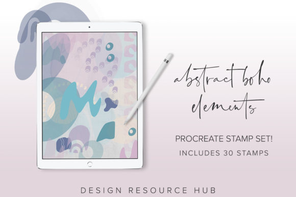 Download Abstract Boho Procreate Stamp Set - Set Collection
