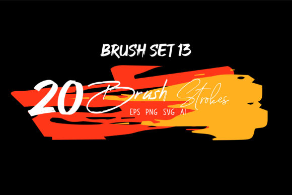 Download Grungy Brush, Watercolor Brush Set 13 - Set Collection