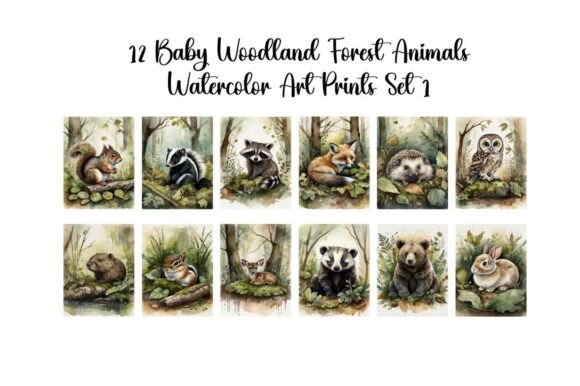 Download Baby Woodland Forest Animals Set 1 - Premium Resources