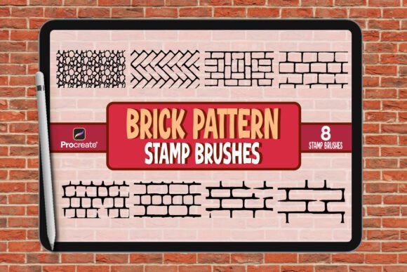 Download Brick Pattern Brush Set for Procreate - Pattern Collection
