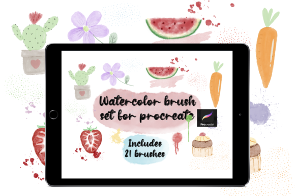 Download Watercolor Brush Set for Procreate - Set Collection