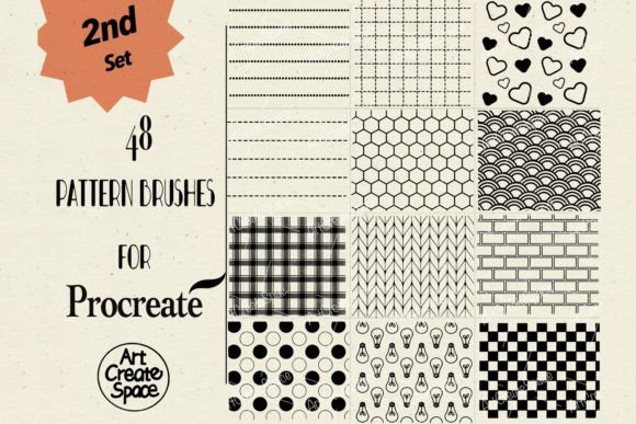 Download Procreate Pattern Brushes II Set - Pattern Collection