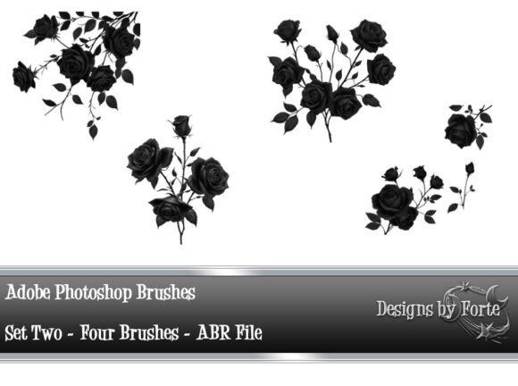 Download Photoshop Elements Brushes Roses Set Two - Set Collection