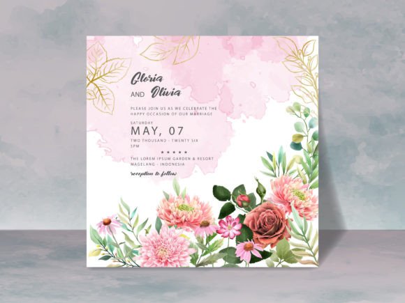 Download Beautiful Floral Wedding Invitation Card - Wedding invitation Collection