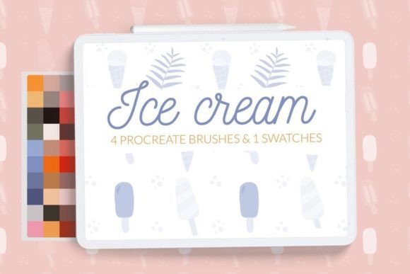 Download Retro Summer Ice Cream Procreate Pattern - Pattern Collection