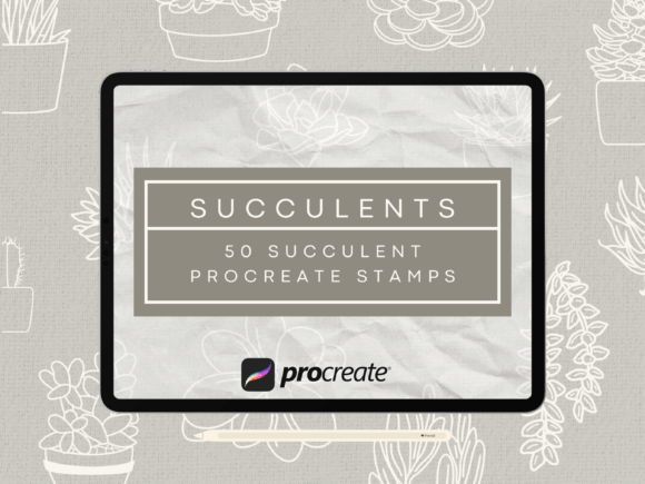 Download Succulent Procreate Stamp Brush Set - Set Collection