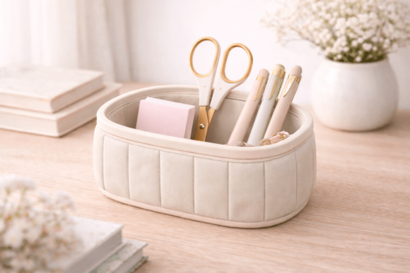 Download Quilted Oval Organizer &ndash; Desk Storage&nbsp;STL&nbsp;3D Model for 3D Print - Print Collection